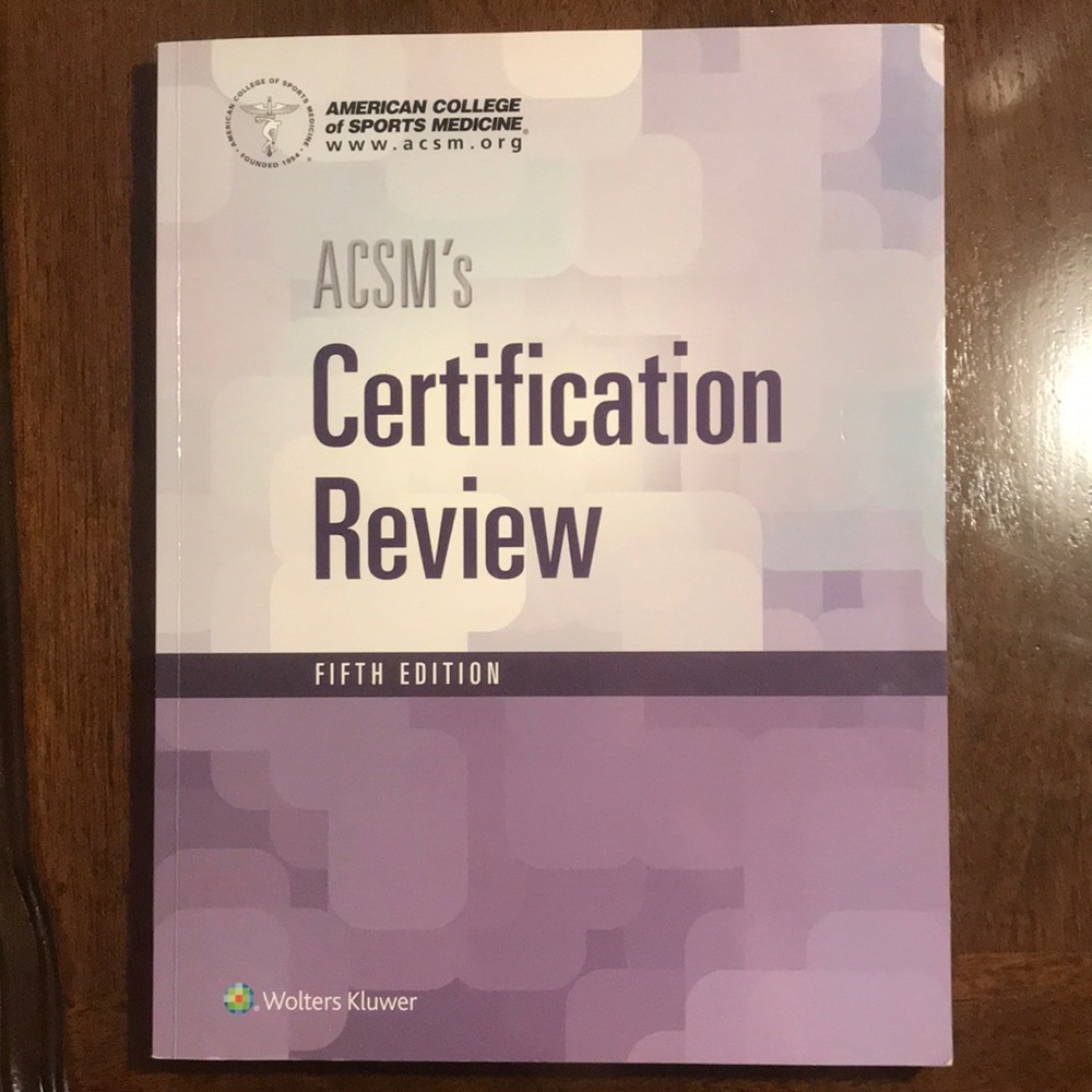 ACSM’s Certification Review 5th edition